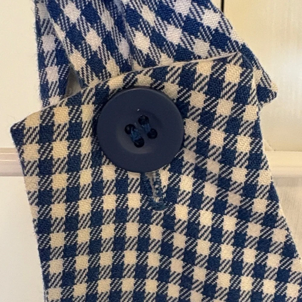 Kelly's Kids Vintage Blue Gingham Overalls - Picture 8 of 10